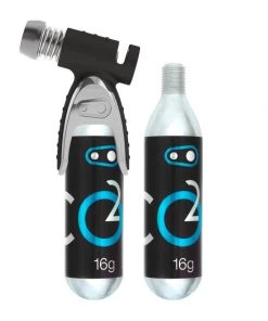 Crank Brothers Co 2 Cartridge (2 Units) W/ Inflator | CO2 Pumps